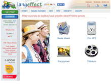 Tablet Screenshot of langeffect.pl